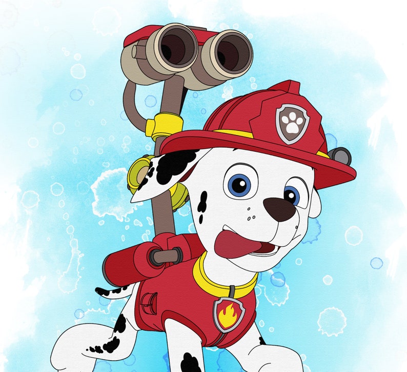 PAW Patrol Set 7 Images PAW Patrol print art children poster | Etsy