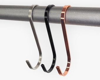 Designer S-shaped clothes hooks for industrial clothes rails #4