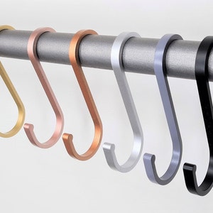 Designer S coat hooks for industrial clothes rails #1