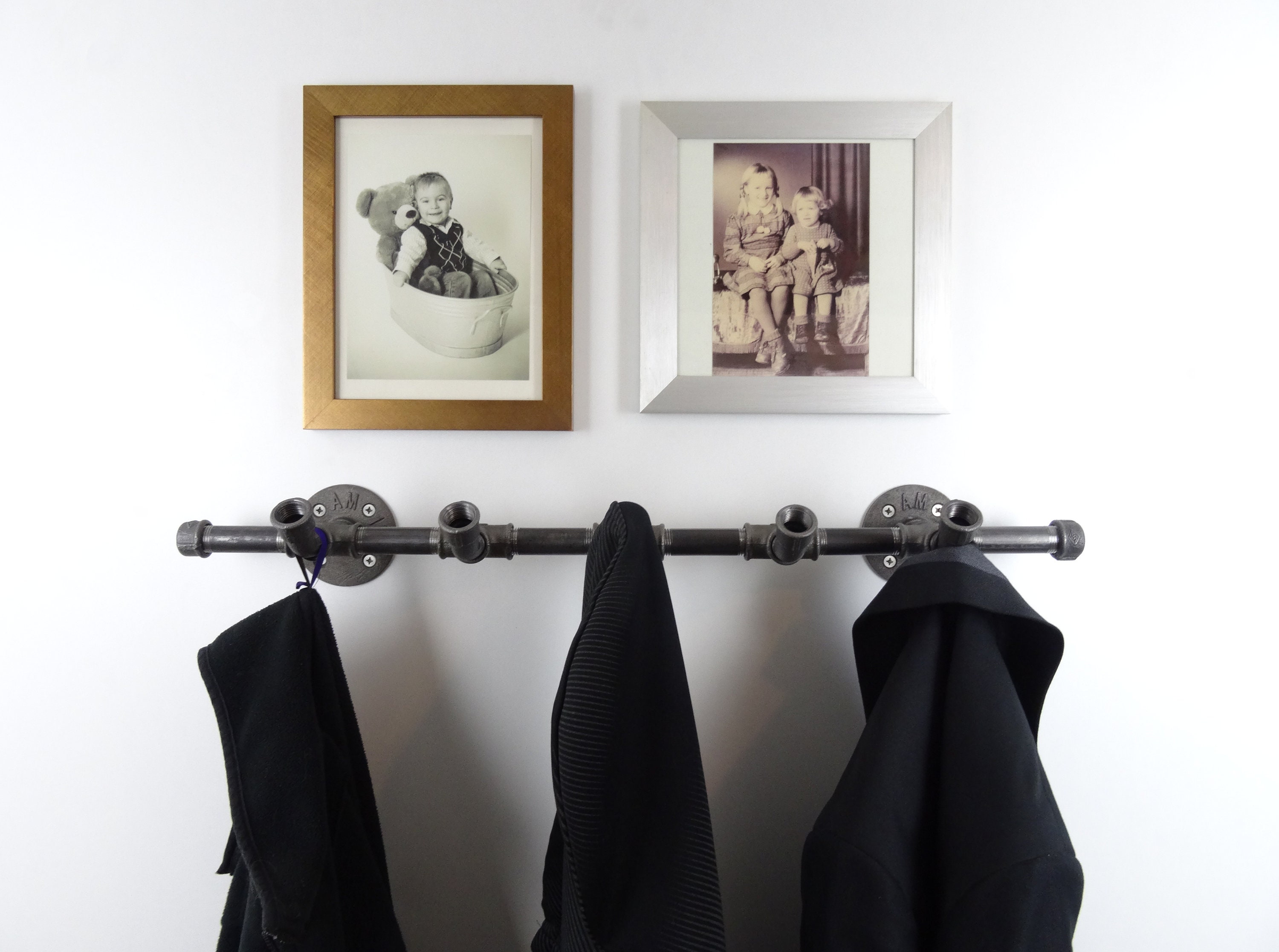 Massive coat hook bar 1 in industrial design