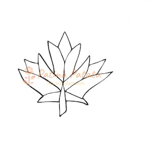 Pattern, Maple Leaf Stained Glass, Digital Download *INSTANT DOWNLOAD* PDF