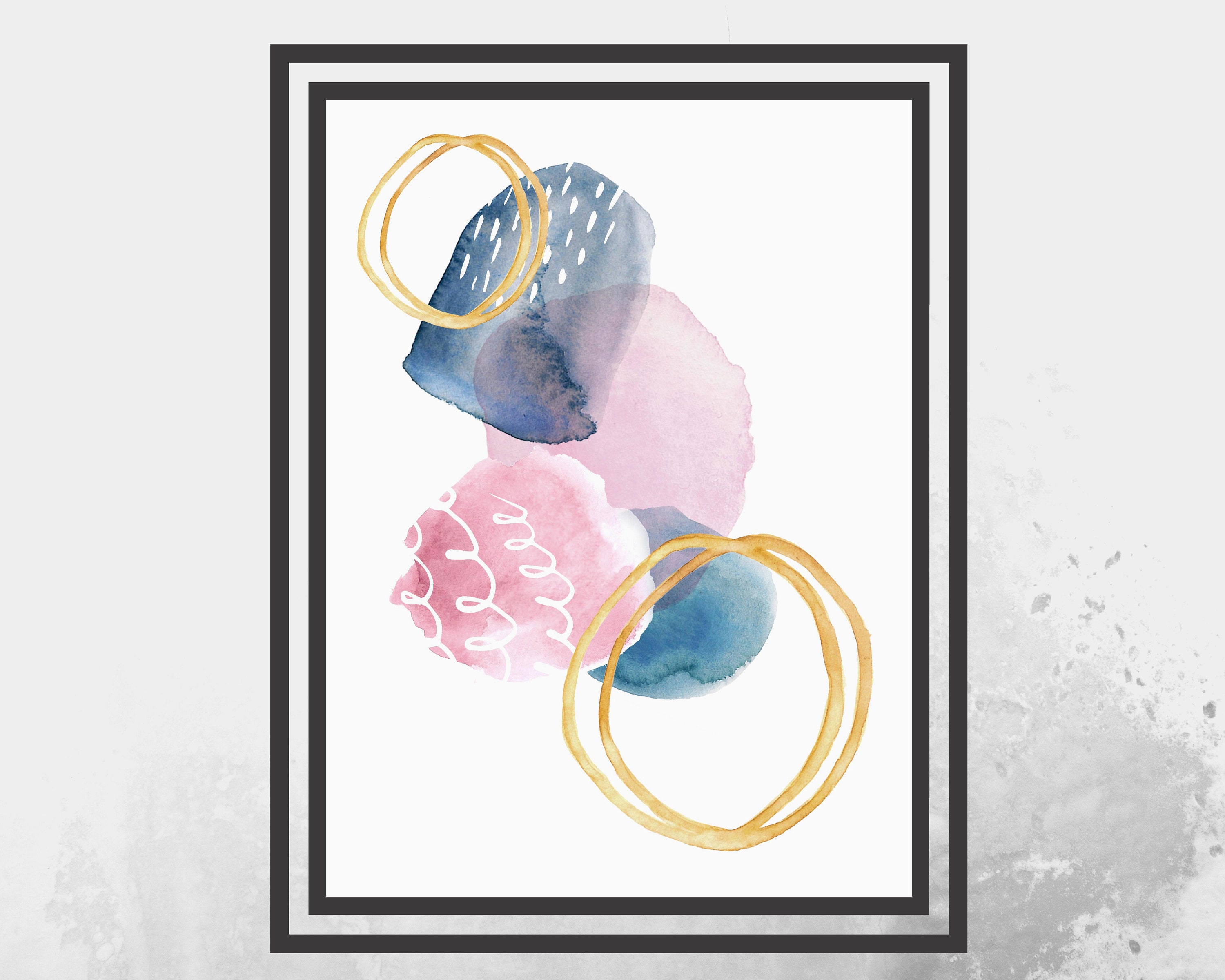 Wall Decor. Printable Wall Art. Watercolor Design. Abstract - Etsy