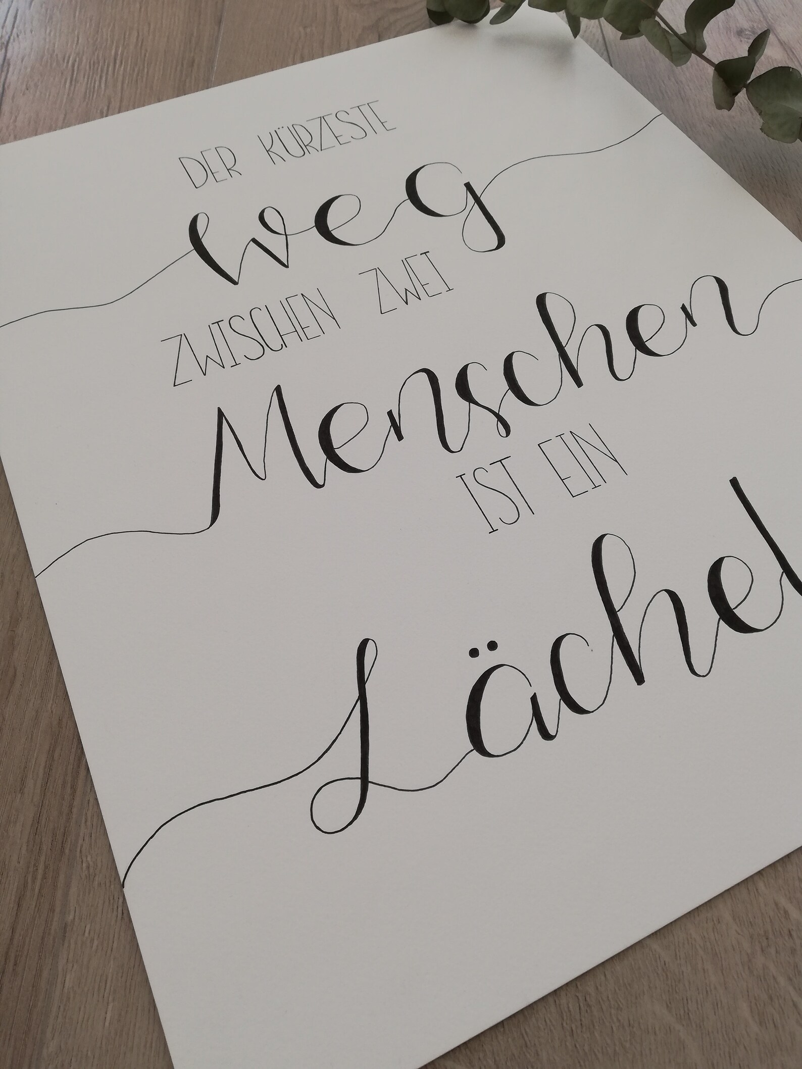 Handlettering Bibelvers DIN A4 Poster Spruch Geschenk Etsy