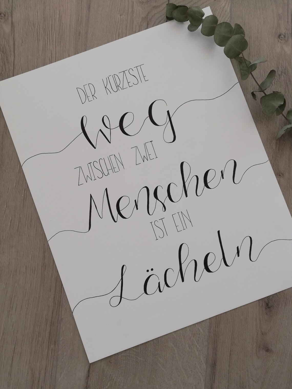 Handlettering Bibelvers DIN A4 Poster Spruch Geschenk Etsy