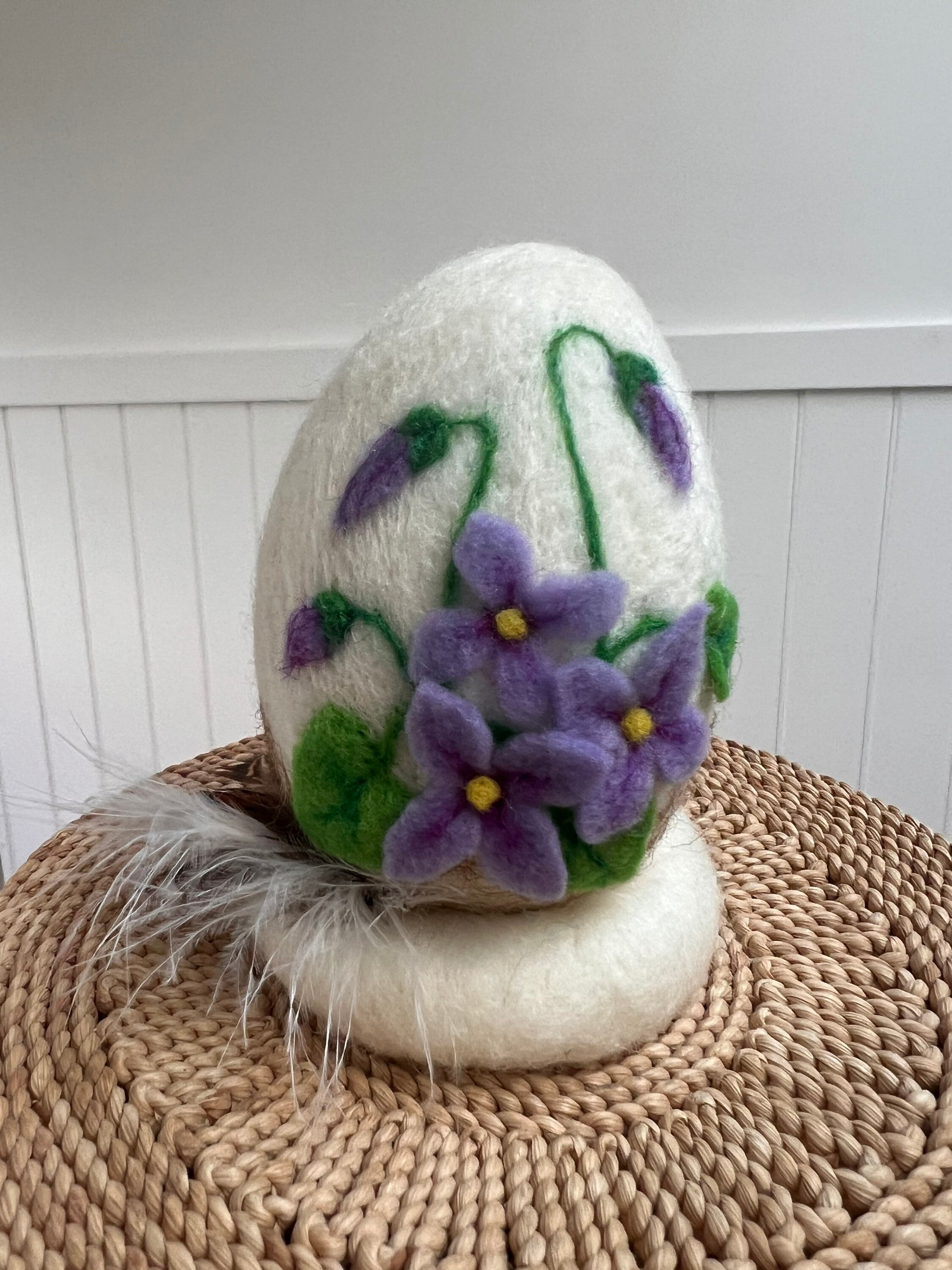 Needle Felted Easter Eggs Decoration Spring Wall Decor Handmade - Etsy