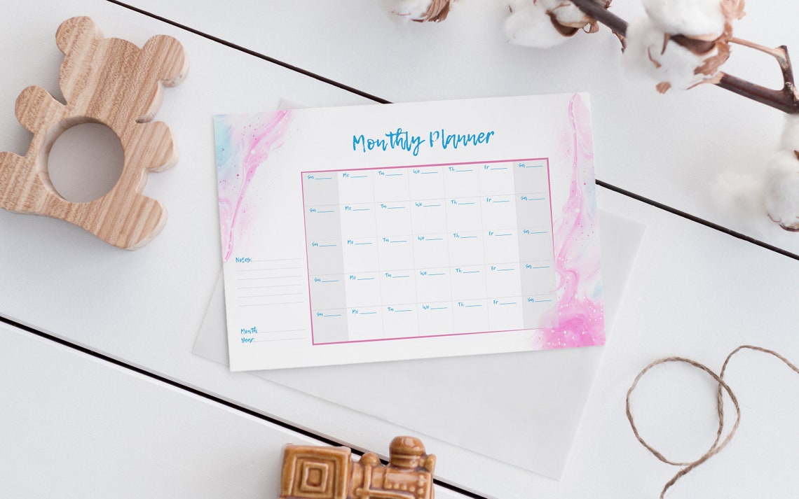 5 Printable Planners Digital Product Beautiful Organizers. - Etsy