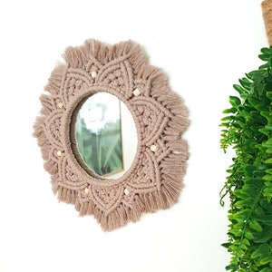 DIY Mandala Macrame Mirror KIT / Make It Yourself Macrame Mirror / Beginners Macrame Kit image 2