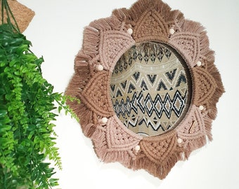 Boho Mandala Macrame Mirror Mandala Boho Wall Decor Decorative Mirror Home Decor Macrame Wall Hanging