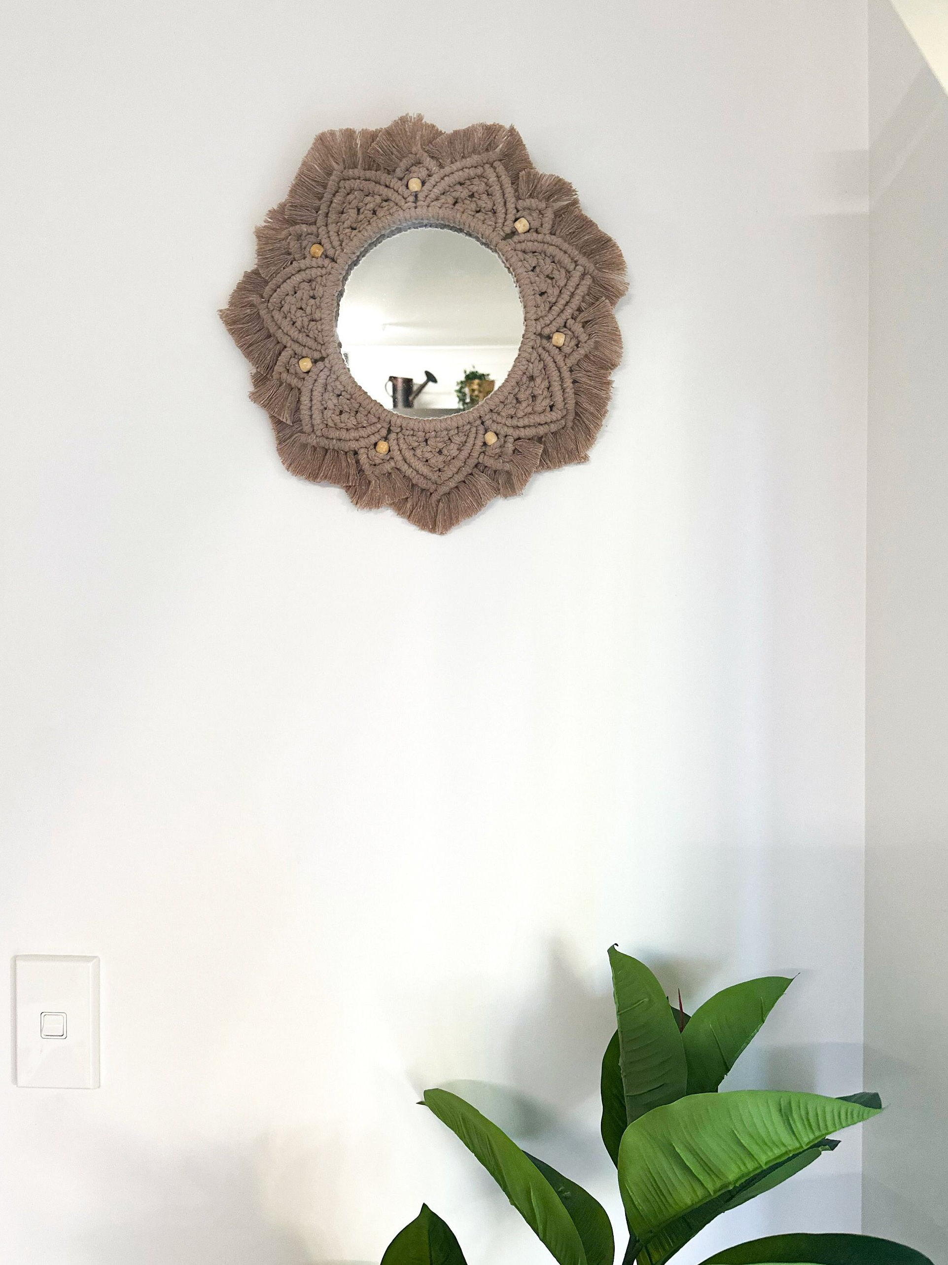 Macrame Pattern PDF Mandala Mirror, Macrame Mirror Tutorial, Boho ...