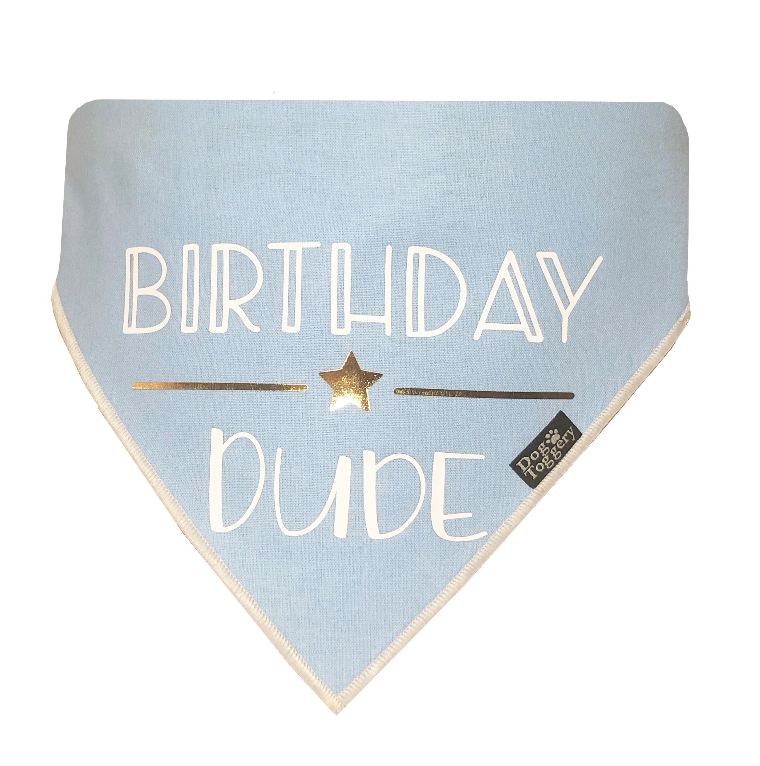 Birthday Dude Dog Bandana Happy Birthday Blue Tie on Up Etsy UK
