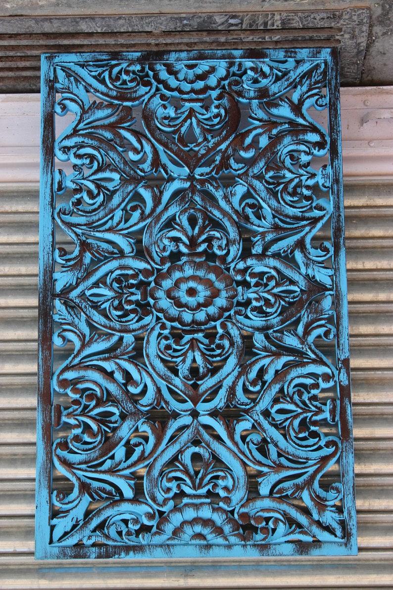 Wooden Hand Carved Wall Panel/ Wall Hanging. Etsy