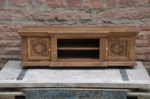 antique tv wall unit