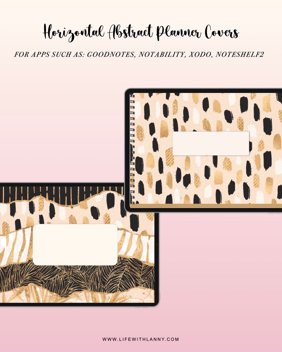 Digital Planner Covers | Landscape Covers for Goodnotes - Notability ...