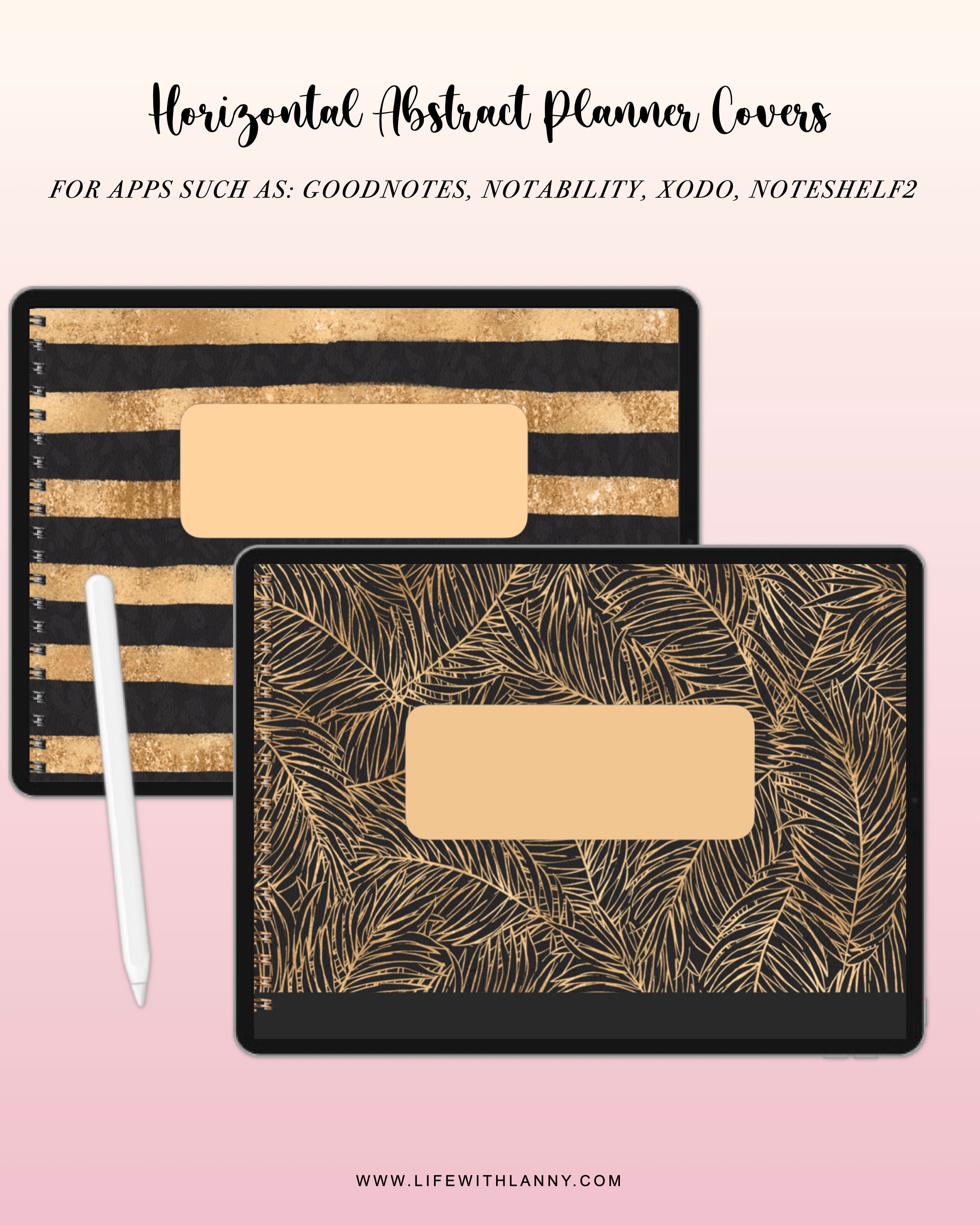 Digital Planner Covers | Landscape Covers for Goodnotes - Notability ...