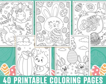Download Easter Coloring Etsy