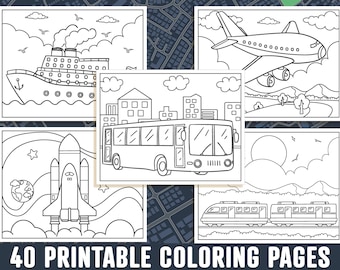 Download Car Coloring Book Etsy