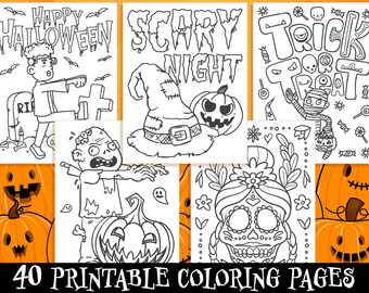 Download Halloween Color Book Etsy