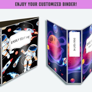 Binder Cover Boys, 10 Printable &amp; Editable Binder Covers+spines Binder ...