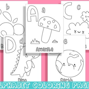 Color the Alphabet: Fun and Educational Coloring Pages for Kids, Upper Case (Capital) and Lower Case, PDF File, Instant Download