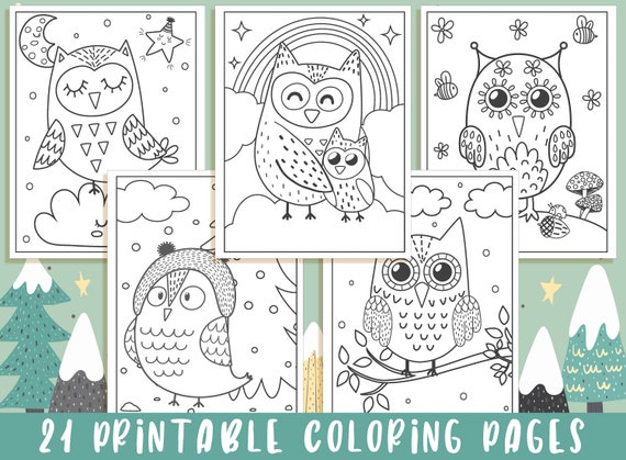 Owl Coloring Pages  21 Printable Owl Coloring Pages for Kids