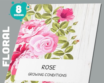 Editable Binder Covers, 8 Printable & Editable Binder Covers+Spines, Binder Inserts, Planner Cover, Floral Binder Cover, Folder Covers