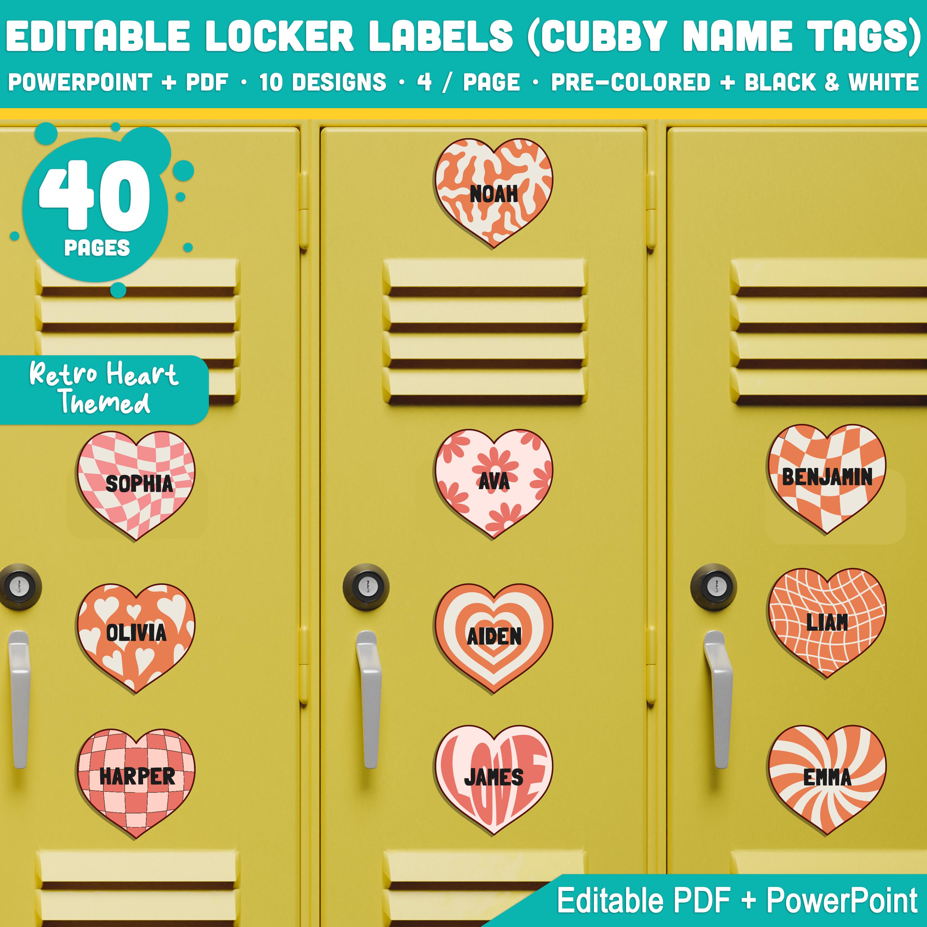 Locker Label Ideas