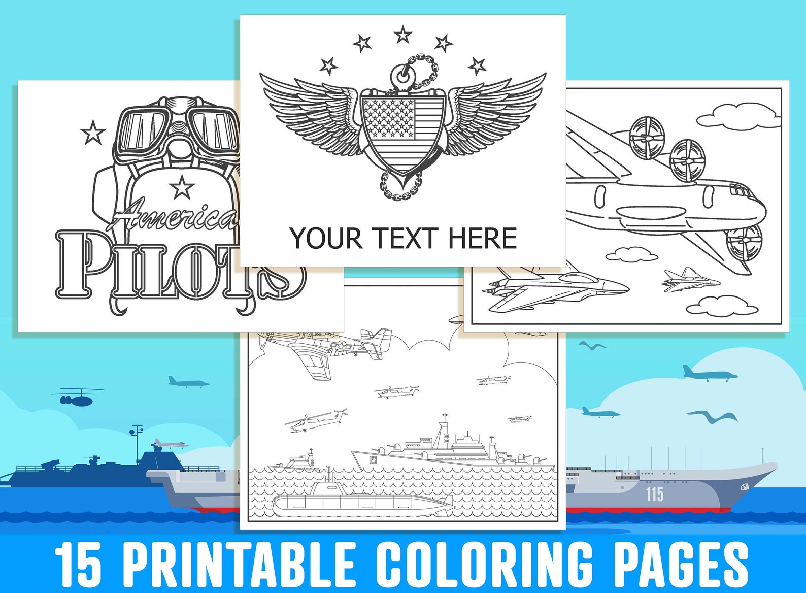 Navy Coloring Pages 15 Printable US Navy Coloring Pages for Kids, Boys