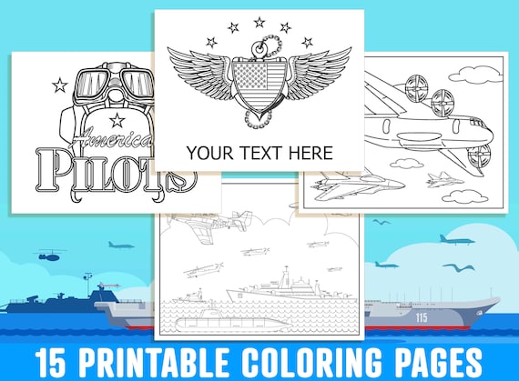 Navy Coloring Pages 15 Printable US Navy Coloring Pages for - Etsy