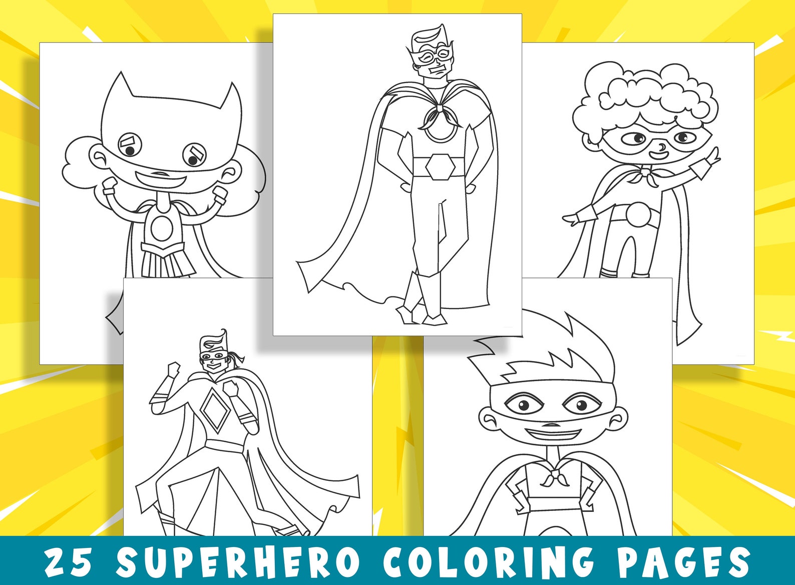 Unleash Your Child's Inner Hero With 25 Superhero Coloring Pages