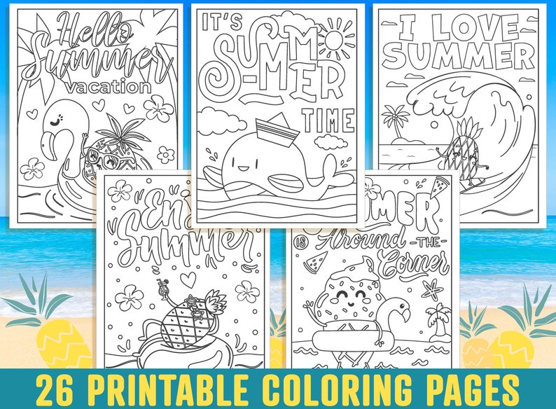 Summer Coloring Pages 26 Printable - Il 794xN.3020911738 Bk1n 