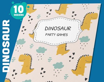 Dinosaur Binder Cover For Boys/Girls, 10 Printable & Editable Binder Covers+Spines, Teacher/School Binder, Planner Cover, Binder Insert, PDF