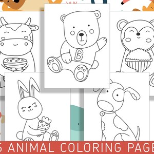 10 Fun Animal Coloring Pages for Kindergarten