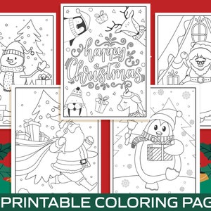 Christmas Coloring Pages 40 Printable Christmas Coloring Pages for Kids, Boys, Girls, Teens. Christmas Party Activity, Christmas Gift. image 2