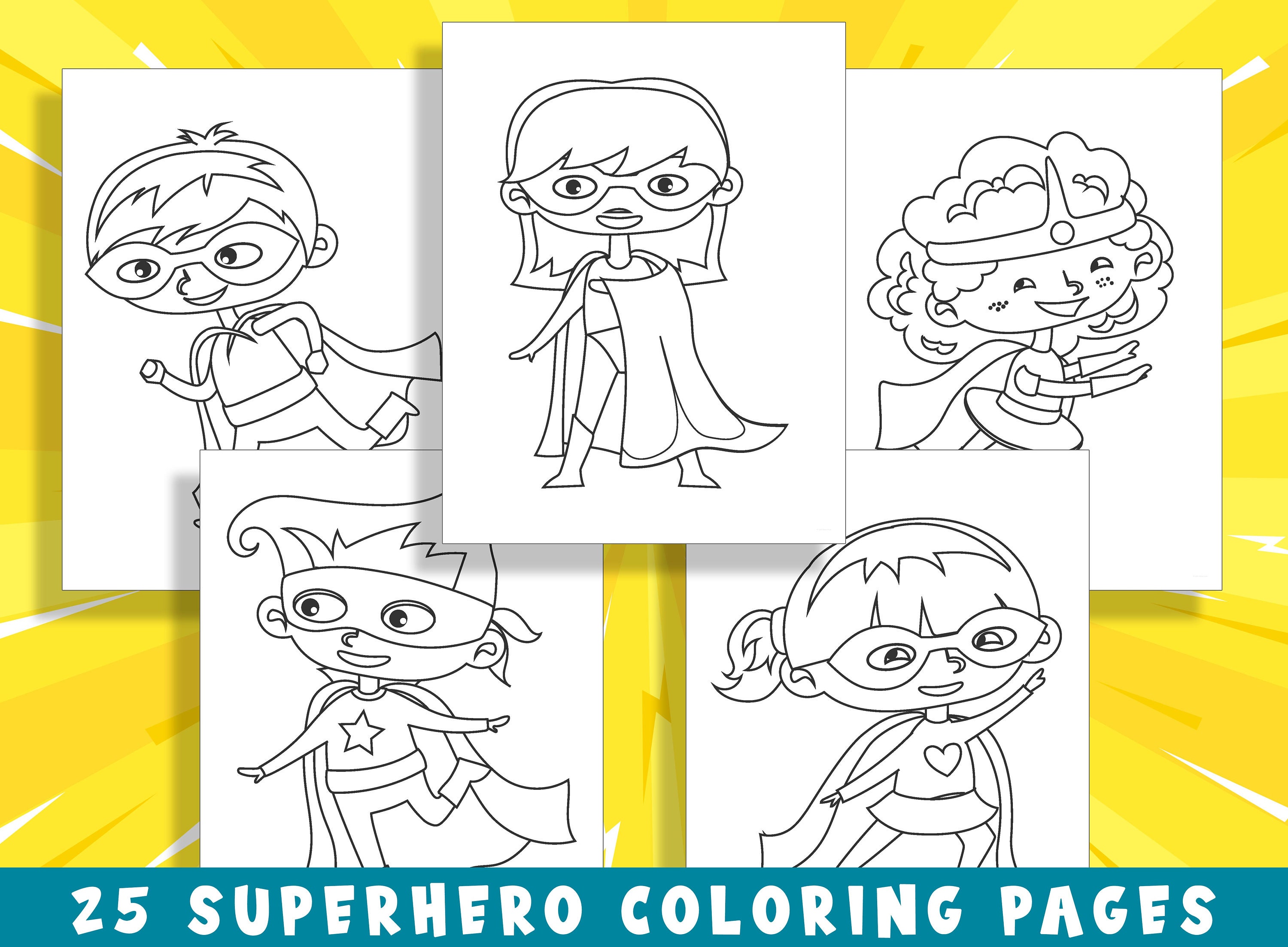 Unleash Your Child's Inner Hero With 25 Superhero Coloring Pages