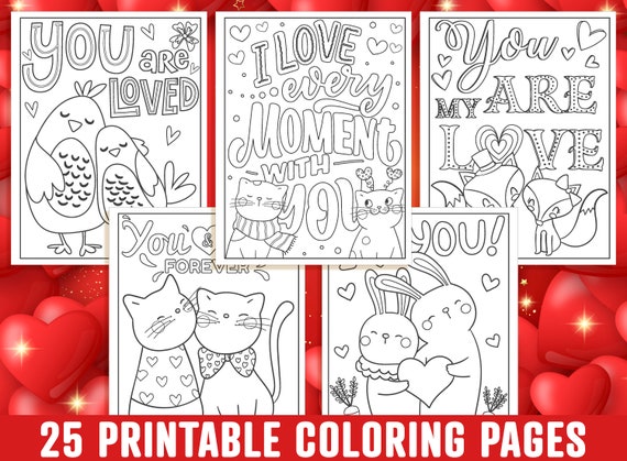 Valentine's Day Coloring Pages 25 Printable Valentine