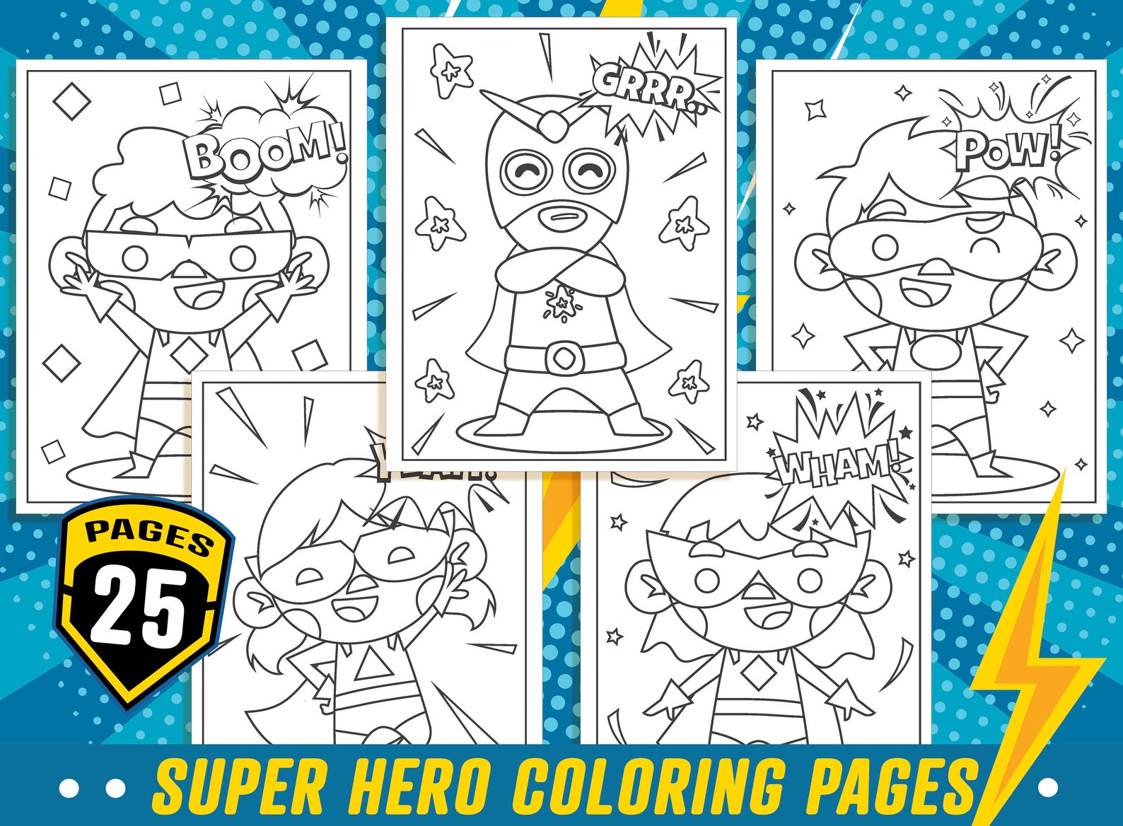 Super Hero Coloring Pages, 25 Printable Super Hero Coloring Pages for ...
