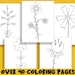 Spring Flowers Coloring Book, 40 Printable Coloring Pages for Kids a ...