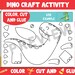 Cute Dino Craft Activity Color, Cut, and Glue for Prek to 2nd Grade ...