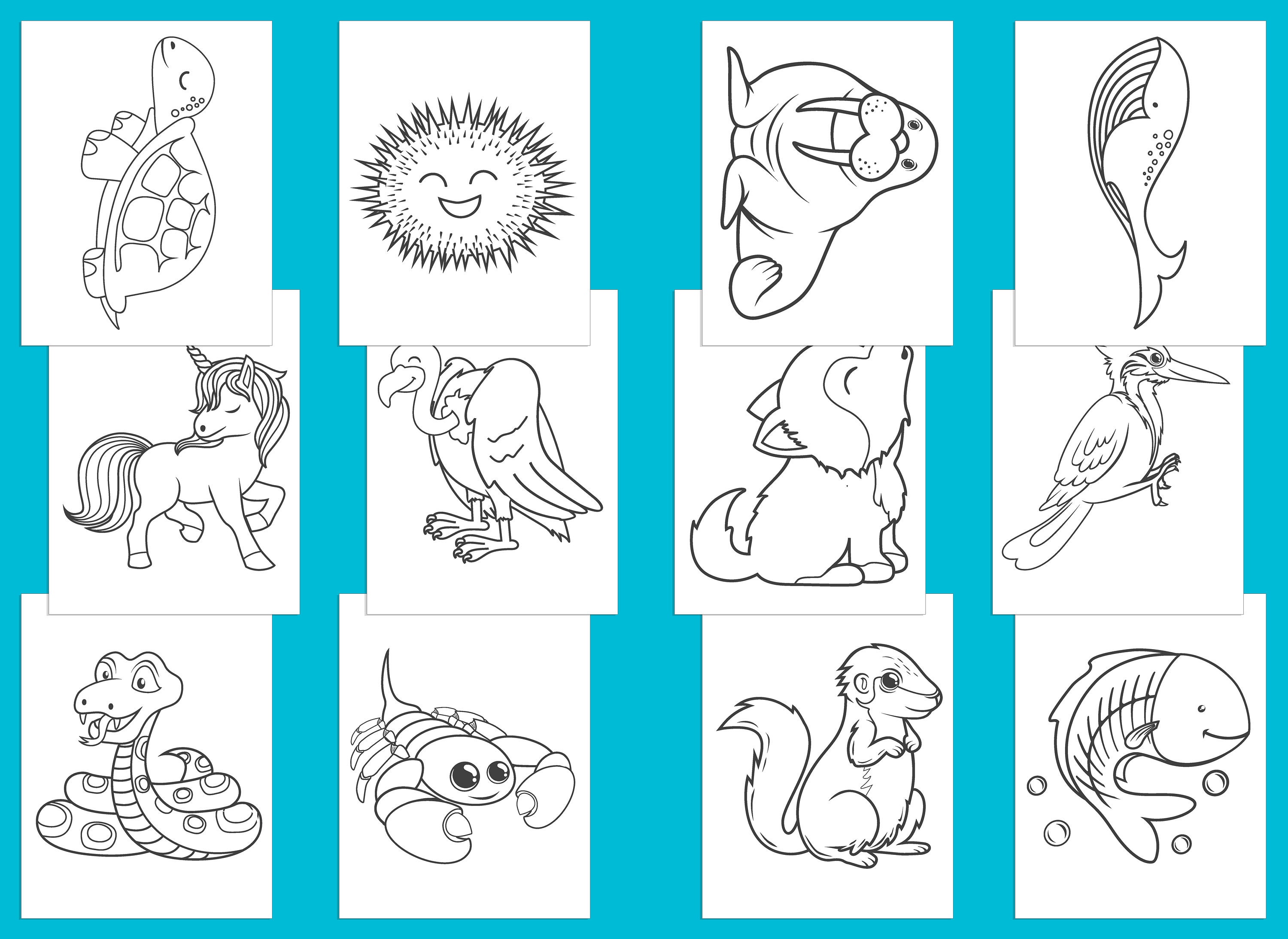 10 Preschool Animal Coloring Pages for Young Artists