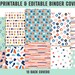 10 Printable &amp; Editable Binder Covers, Binder Insert, Planner Cover ...