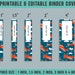 Vehicle Binder Template, 10 Printable &amp; Editable Binder Coversspines ...