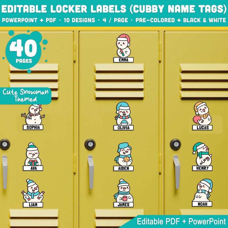 Printable Locker Labels - Etsy Australia