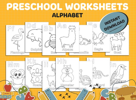 preschool worksheets 10026 printable worksheets kids etsy