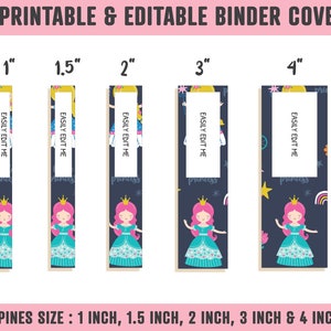 Binder Cover for Girls, 10 Editable Covers+spines, Teacher/school ...
