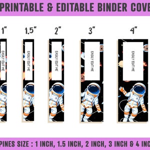 Binder Cover Boys, 10 Printable &amp; Editable Binder Covers+spines Binder ...