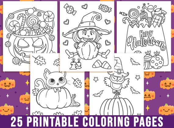 Cute Halloween Activity Pages Non Scary Halloween Activity