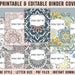 Mandala Binder Cover 10 Printable/editable Binder - Etsy