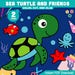 Sea Turtle and Ocean Friends Craft, Pre-colored and Black & White Cut ...