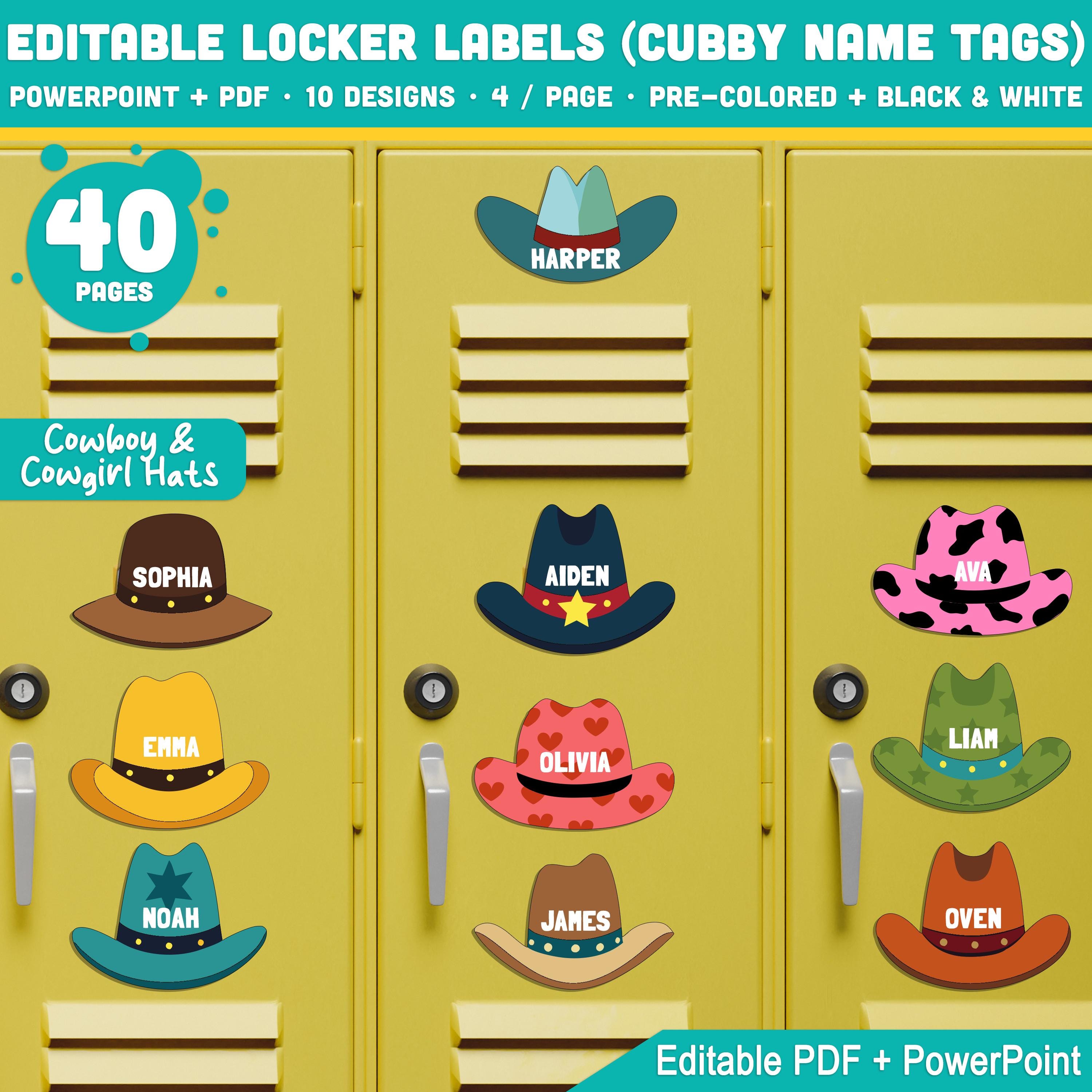 Locker Name Tag Ideas