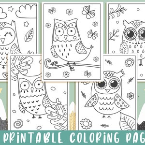 Cute Owl Coloring Pages: 21 Printable Owl Designs for Kids, Boys, Girls ...